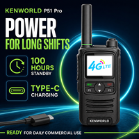 Radio bidirectionnelle PTT longue portée P51 Pro 4G LTE mondiale avec carte SIM, 100 heures en veille, Type C, radio commerciale