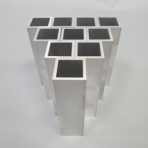 Tube carré/rond extrudé industriel 1050 en alliage d'aluminium 6061, tube creux 20x20 anodisé télescopique pour système de cubes - Product Image 1