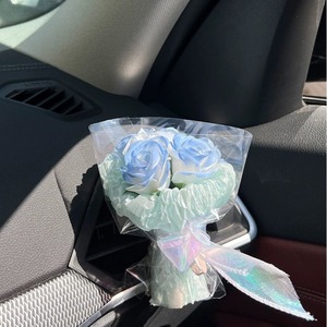 Decoración de coche con flores secas, clip para ventilación interior, mini ramo, difusor de perfume para <span class=keywords><strong>auto</strong></span>, fragancia natural de plástico, diseño elegante - Product Image 3