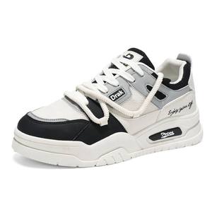 Luxury Designer Men Leather Casual Shoes Fashion <b>sneakers</b> for men Youth Trendy Breathable Platform Flat Skateboarding Shoe - Product Image 6