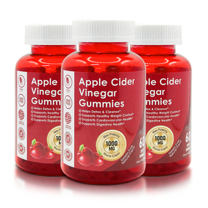 מפעל OEM/ODM גומי הרזיה הטוב ביותר בצורת דובונים עם חומץ תפוחים וויטמינים - 60 יחידות גומי - Product Image 1