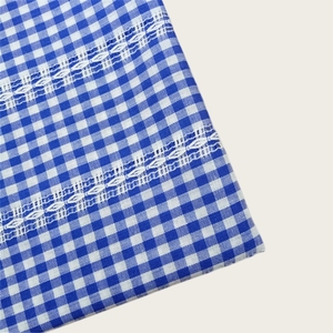 Panneau tissé jacquard à carreaux en fil teint 100 % coton Leno, style vintage et aéré, pour la confection de chemisiers et de cardigans d'été - Product Image 5