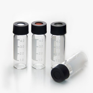 4ml Vidalı Boyunlu Otomatik Örnek Alma Şişesi 13-425, PTFE Bölmeli ve Plastik Kapaklı, GC ve HPLC Örnek Alma için, Amber/Şeffaf Cam - Product Image 4