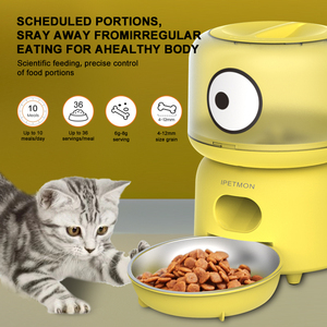 Distributeur automatique de nourriture pour animaux de compagnie CITICITY Smart 3L en acier inoxydable, fonctionnant sur piles, avec affichage du temps et écran LCD pour chiens et chats - Product Image 3