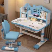 Nouveau produit, design mignon et tendance, ensemble table et chaise d'étude pour enfants, hauteur réglable, bureau d'écriture à domicile