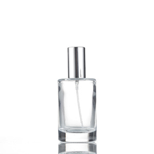 Round Empty Clear Fragrance Glass <strong>Perfume</strong> <strong>Bottle</strong> 30ml 50ml <strong>Perfume</strong> Spray Glass <strong>Bottles</strong> with Wooden Cap - Product Image 3