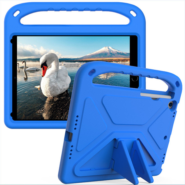EVA Foam Kid-Proof Rugged Bumper Tablet Cases With Tempered Glass Screen Protector for iPad 7th 8th Gen 10.2'' Boy Girl Gift