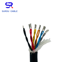 Câble de signal blindé torsadé à paire unique hautement flexible PMS 2464 24AWG 12 cœurs, câble d'encodeur, câble d'équipement d'automatisation
