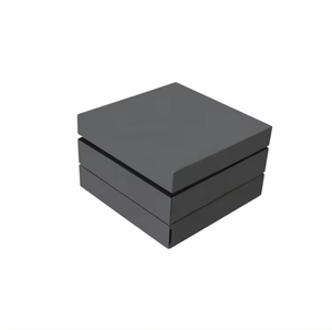 Caja de Almacenamiento de Madera MDF Rectangular con Cajón, Hecha a Mano, Multicapa, Negra Mate, con Logotipo Estampado en Oro, Personalizable, para Regalos y Manualidades - Product Image 3