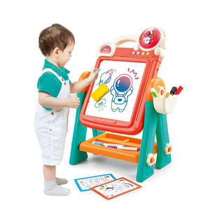 Mini kurulu standı çizim oyuncaklar Doodle kuru silme kitaplar çocuk şövale katlanabilir sıcak satış çocuklar boyama yazma katlanabilir - Product Image 6