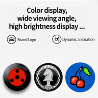 Emblème arrière dynamique LED tendance pour voiture, badge décoratif animé lumineux compatible X3 X5 X7 M3 M4 M8 IX1 IX3