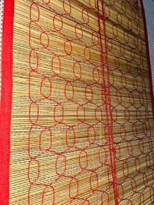 มู่ลี่ไม้ไผ่แบบม้วน รุ่นโมเดิร์น เงางาม ขนาด 4x5 ฟุต คุณภาพสูง ทำด้วยมือ พร้อมม่านบังตาขนาดเล็กและบานประตู - Product Image 6