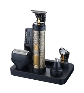 USB Sạc Chuyên Nghiệp 5 1 Tóc Điện Cho Tông Đơ Lá Máy Cạo Râu Thợ Cắt Tóc Tóc Máy Cắt Hộ Gia Đình Không Thấm Nước LCD - Product Image 1