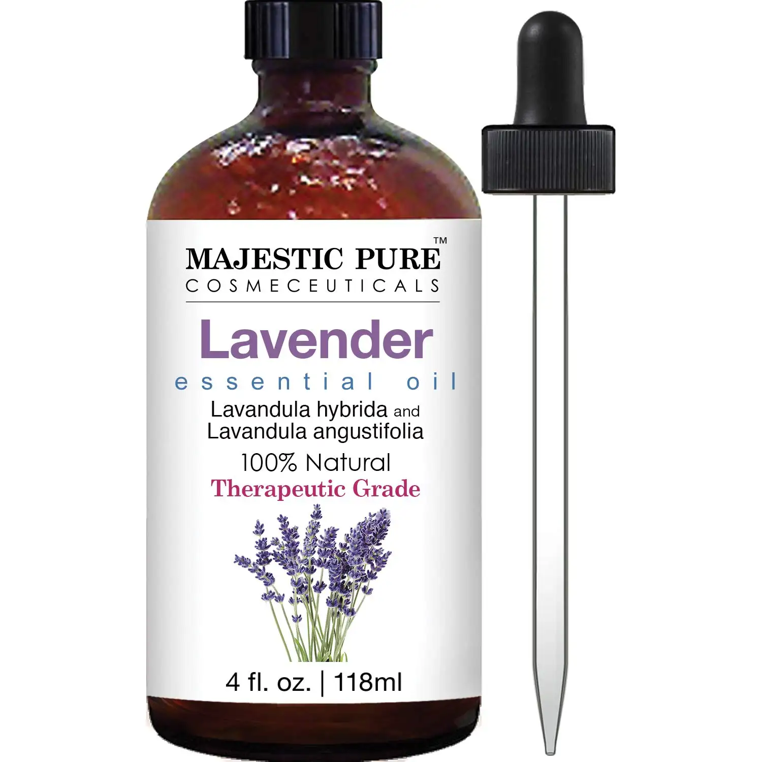 4 fl oz 100% Pure and Natural Bulgaria Lavender Essential Oil for Aromatherapy and massage
