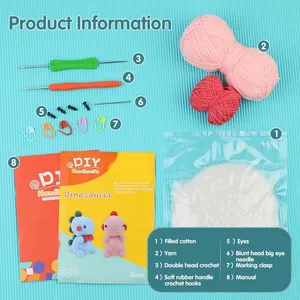 New Arrived Hot Selling Handmade Crochet Kit Crochet Set Kit Beginner Crochet