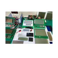 Modul Layar LCD TN Segmen Besar Tipe PIN 3.3V Transflektif untuk Panel Numerik Multi Digit