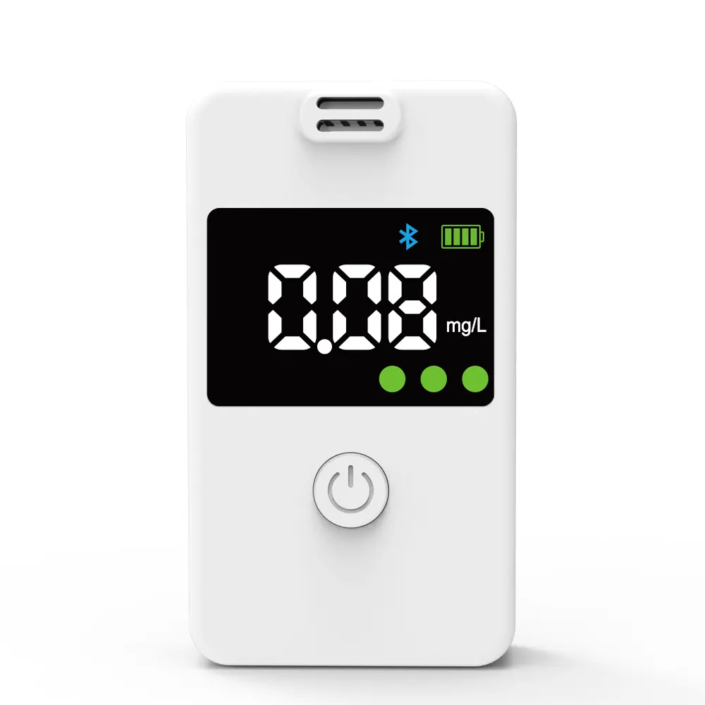 2024 EUA Smartphone App bafômetro testador de álcool de precisão com Bluetooth Digital LCD saída de dados Romênia