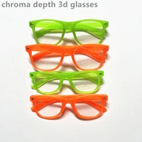Lunettes à obturateur optique 3D Noctilucent Rpkj avec grille, monture en plastique et séparation de la lumière pour écran virtuel de 50 à 80 pouces