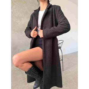 Manteau en crêpe à simple boutonnage XS, blazer formel réversible, plissé, à sequins, imprimé, en nylon imperméable et respirant, été automne hiver - Product Image 2