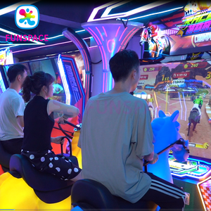 เครื่องเกมตู้ขี่ม้า3คนเครื่องเกมแข่งรถหยอดเหรียญสวนสนุก Funspace - Product Image 2