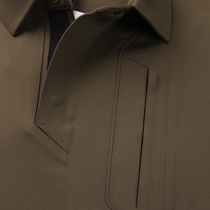 Novedad Otoño 2025: Camisa de Hombre Casual de Negocios con Botones, Tejida, Bordada, Antiarrugas, con Patrón Sólido y Cuello Vuelto para Jóvenes - Product Image 4