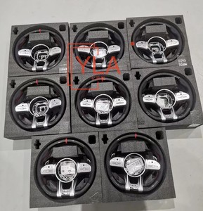 Volant de voiture personnalisé en cuir intégral pour Benz A B C E <span class=keywords><strong>S</strong></span> G <span class=keywords><strong>GLA</strong></span> <span class=keywords><strong>45</strong></span> GLB 35 GLC 63 GLE 63 GLS 63 G 63 SL 63 AMG 2021 - Product Image 3