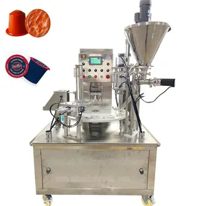 Automatic Rotary Coffee Powder Cup Filler Sealer Cup Packing Machine