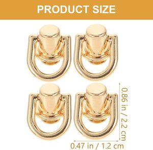 ULTECHNOVO Sets Metal <b>Studs</b> Rivet Screw Nail Rivet Set With D Ring <b>Bag</b> Hardware For Leathercraft DIY Crossbody Purse Making Acce - Product Image 2