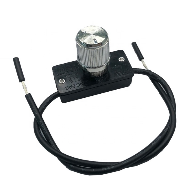 ZE-256A Light Dimmer Lamp Rotary Switch LO-HI-OFF 120V 500W Adjustable Light Dimmer Knob Switch