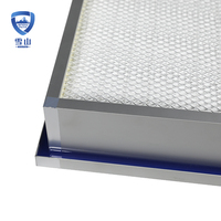 Filter Udara Cairan Mini-pleated Kustom dengan Segel Gel, Filter Hepa H13 H14, Filter HVAC Efisiensi Tinggi untuk Ruang Bersih
