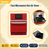 Four à convection numérique haute vitesse de style professionnel avec commande tactile, four à micro-ondes portable pour cuisson rapide