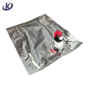 2L Bib Bag In Box Wine Plastic Bag For Hot Coffee Juice Takeaway Drinks With Valve