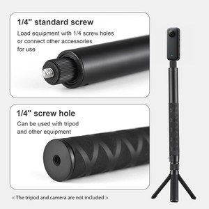 New 1.2M 7 Knots Kim Loại Dài Vô Hình Mở Rộng Phiên Bản Ảnh Tự Sướng Stick Không Thấm Nước Cầm Tay Gậy Núi Tripod Có Thể Mở Rộng <span class=keywords><strong>Monopod</strong></span> - Product Image 3