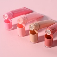 Tubes de brillant à lèvres personnalisés, tubes souples vides pour huile à lèvres, emballage cosmétique avec embout irrégulier et trou de suspension, 5ml 10ml 15ml, tube pour huile à lèvres