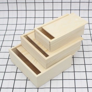 Caja <span class=keywords><strong>de</strong></span> regalo <span class=keywords><strong>de</strong></span> madera sin terminar más barata y personalizada embalaje <span class=keywords><strong>de</strong></span> madera cajas deslizantes <span class=keywords><strong>de</strong></span> madera - Product Image 5