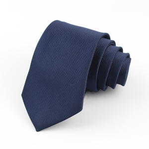 Corbata de poliéster para hombre, corbatas formales ajustadas de <span class=keywords><strong>2</strong></span>,5 pulgadas, de poliéster para fiesta de boda, 6cm de ancho - Product Image 1