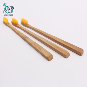Cepillo de Dientes de Bambú Unisource para Adultos, Cerdas de Nylon Naturales Biodegradables, Cepillo de Dientes Manual - Product Image 3