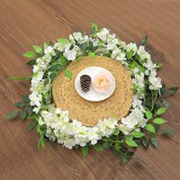 Vente transfrontalière très populaire de guirlande de fleurs artificielles de glycine, bande de plastique, plante, couvre-tuyau, décoration de plafond