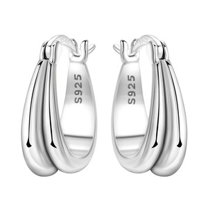 Boucles d'oreilles clous en argent 925 plaqué or 18 carats, serties de zircons en forme d'étoile octogonale et de fleurs d'<span class=keywords><strong>iris</strong></span>. Exsude l'élégance - Product Image 6