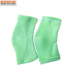 Chaussettes de traitement pour talons fissurés, pour pieds secs et gercés chez les femmes, avec jojoba et vitamine E, réparation intensive des talons, hydratation de nuit - Product Image 2