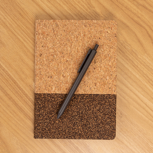 Minimalist Eco-friendly Notebook Set Customized Gifts with UV Printed Cork Cover and Coffee Grounds <strong>Small</strong> Batch <strong>Diary</strong> - Product Image 2
