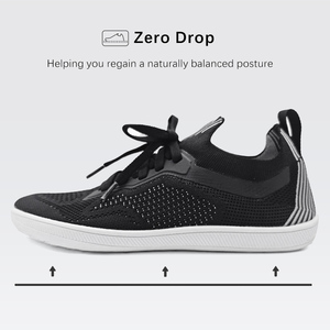 <span class=keywords><strong>Scarpe</strong></span> Minimaliste a Punta Larga in Tessuto Fly Knitted Conduttivo con Lacci per Camminata a Piedi Nudi - Product Image 5