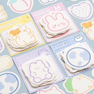 Nouvel autocollant Animal de dessin animé, autocollants de bordure de bureau Kawaii, ensemble d'autocollants de papeterie 90 feuilles - Product Image 2