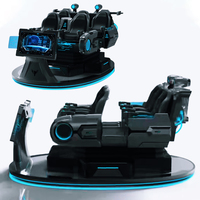 Nave Espacial VR 2026, Nuevo Entretenimiento AR/VR, Simulador de Montaña Rusa 9D para 5 Personas, Máquina de Juegos de Arcade 12D, Simulador de Vuelo 7D
