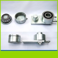 Ensemble de charnières pivotantes robustes à souder pour poteaux de portail (supérieur et inférieur)