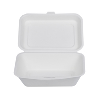FDA biodégradable naturel jetable Bagasse à emporter Emballage alimentaire Boîte à lunch biodégradable naturel Boîte jetable