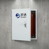 Panneau de bouton-poussoir d'arrêt d'urgence étanche IP54 pour grue de chantier avec verrouillage à clé pour engins lourds