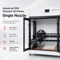 Printer 3D FDM Skala Besar Industri Tugas Berat Struktur Kabinet Logam Paduan Aluminium Kaca Tempered Tempat Pemanas dengan Kecepatan 350mm/s