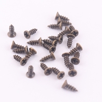 Petites vis métalliques de 6 mm pour boîte à bijoux en bois, charnière, serrure, accessoires de valise
