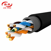 Cable de Red para Exteriores Cat5e Resistente a la Intemperie, 305m, 24AWG BC, Cable LAN UTP/FTP de Cobre Desnudo para Sistema CCTV